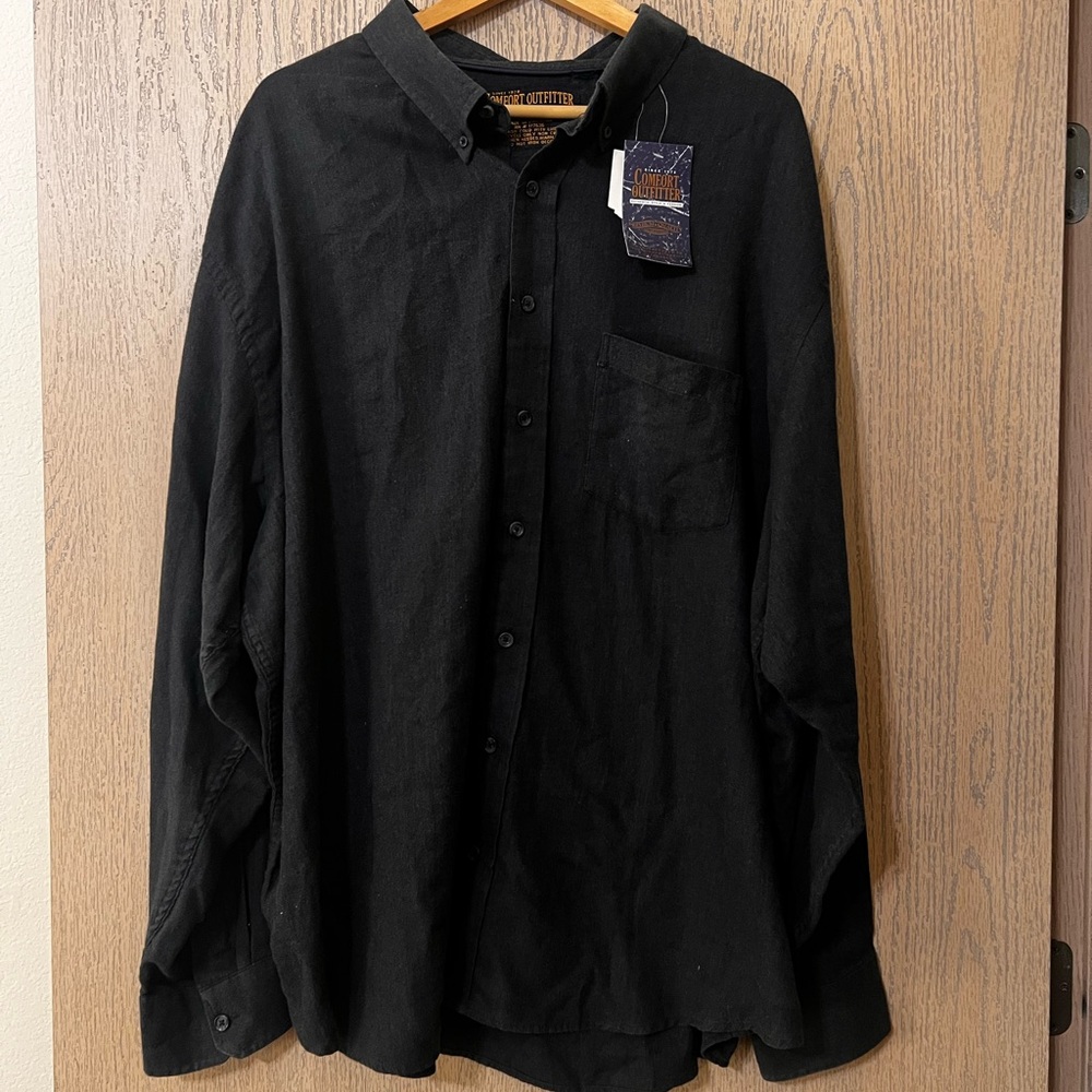 Elegant Black Button-Down Shirt